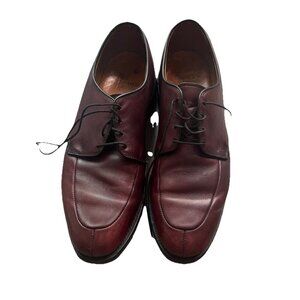 Allen Edmonds Kennett Oxford Dress shoes Size 10.5 Burgundy Leather Lace Up